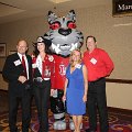 Bruce, Chloe, mascot, Kathy and Rollie